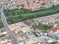 Nürnberg Gostenhof  Nürnberg Reutersbrunner Str Maximilianstr Baustelle Feuerwache 1 Fürther Str. Erweiterungsbau Justizpalast Hintergrund Baustelle Quartier St. Johannis : Luftaufnahmen