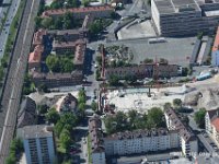 Nürnberg Eberhardshof  Nürnberg Baustelle Wohnquatier Eberhardshöfe Wanderer -  Hassstr. : Luftaufnahmen