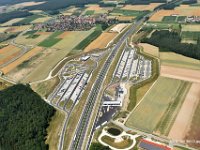 Aurach  Tank und Rastanlage Aurach BAB A3 Autobahn Verkehr : Luftbild