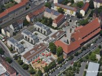 Nürnberg Gibitzenhof  Nürnberg Gibitzenhof Ludwigskirche mit Kloster  Strassburger str.  Wohnungsneubau auf ehemaligem   Klosterhofgelände : Luftbild