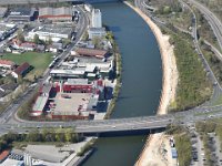Nürnberg Hafen  Nürnberg Anlegestelle  für Kabinenschiffe Neubau : Luftbild