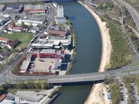 Nuernberg Hafen  Nuernberg Anlegestelle  für Kabinenschiffe Neubau : Luftbild