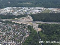 Nuernberg Altenfurt Feucht  Industriegebiet Feucht Ausbau der BAB A 6 : Luftaufnahmen